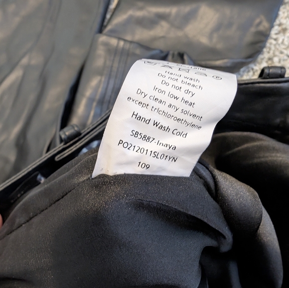 House of CB Inaya Black Stretch Vegan Leather Trousers - Picture 9 of 9